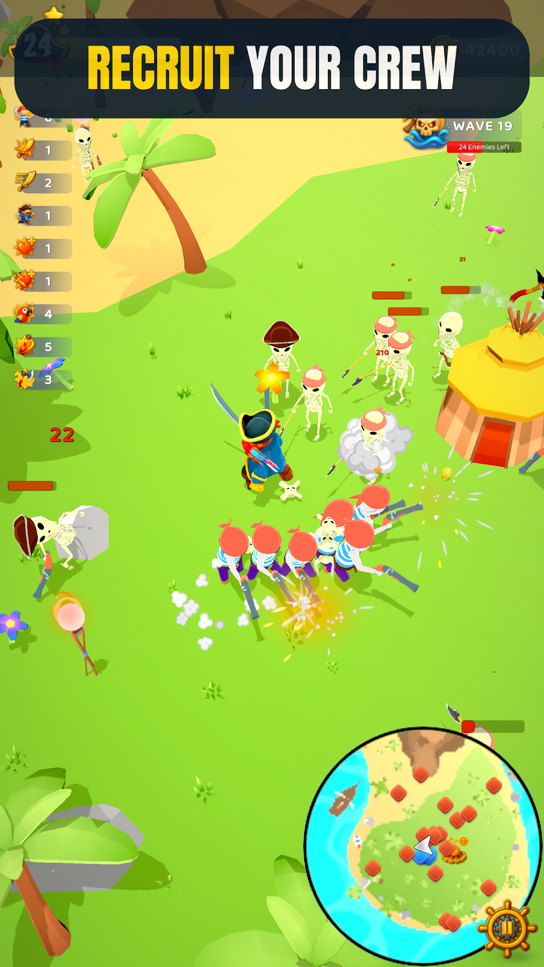 Pirate Survivors - upgrade selection