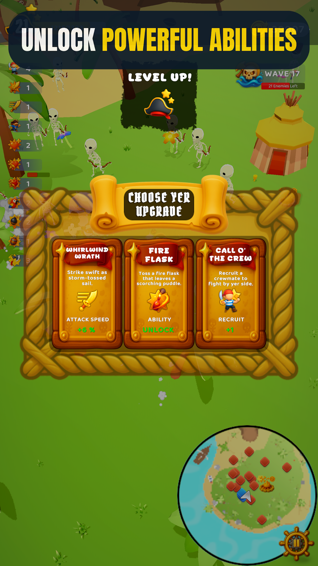 Pirate Survivors - boss battle